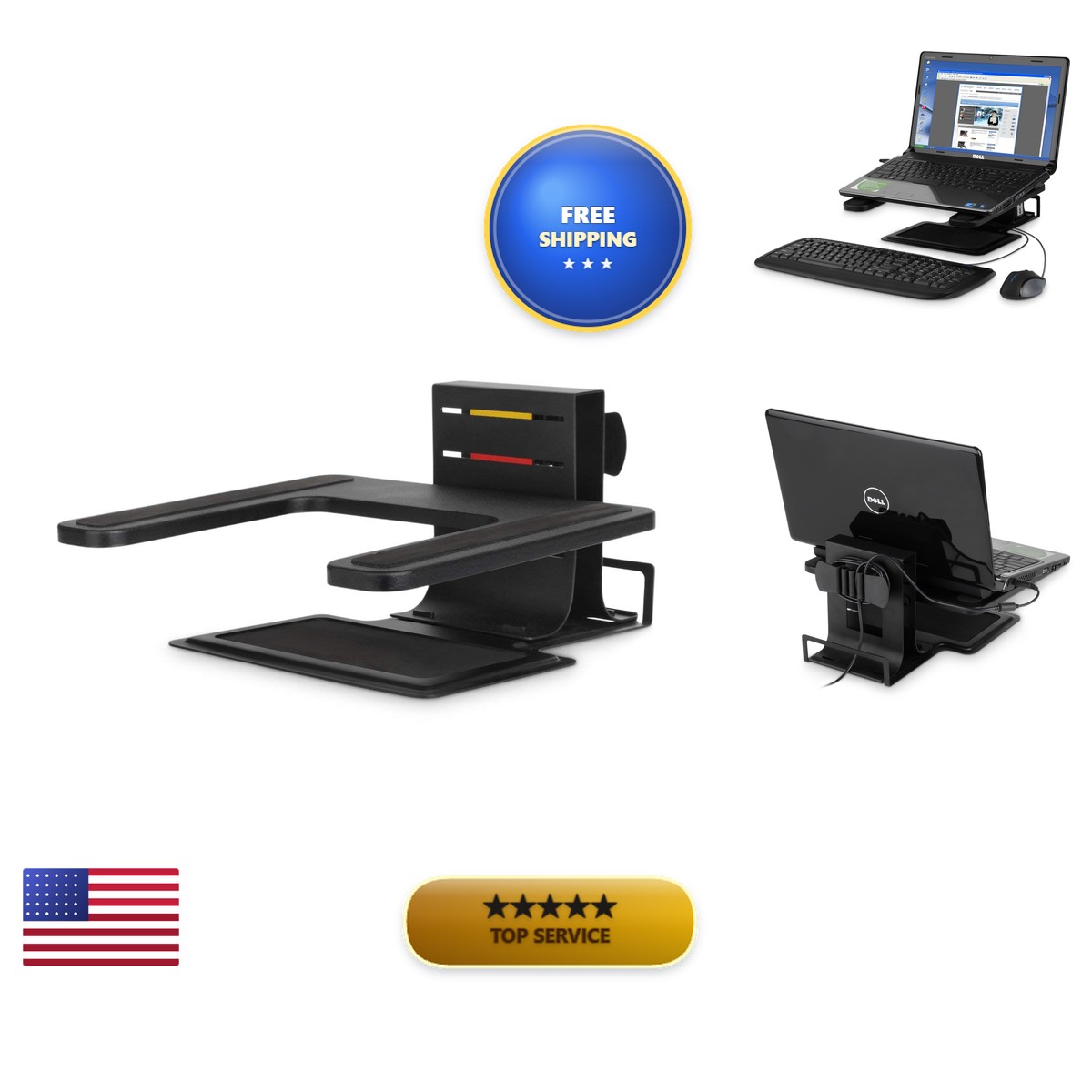 Kensington Insight Desktop Laptop Stand K60726WW Black