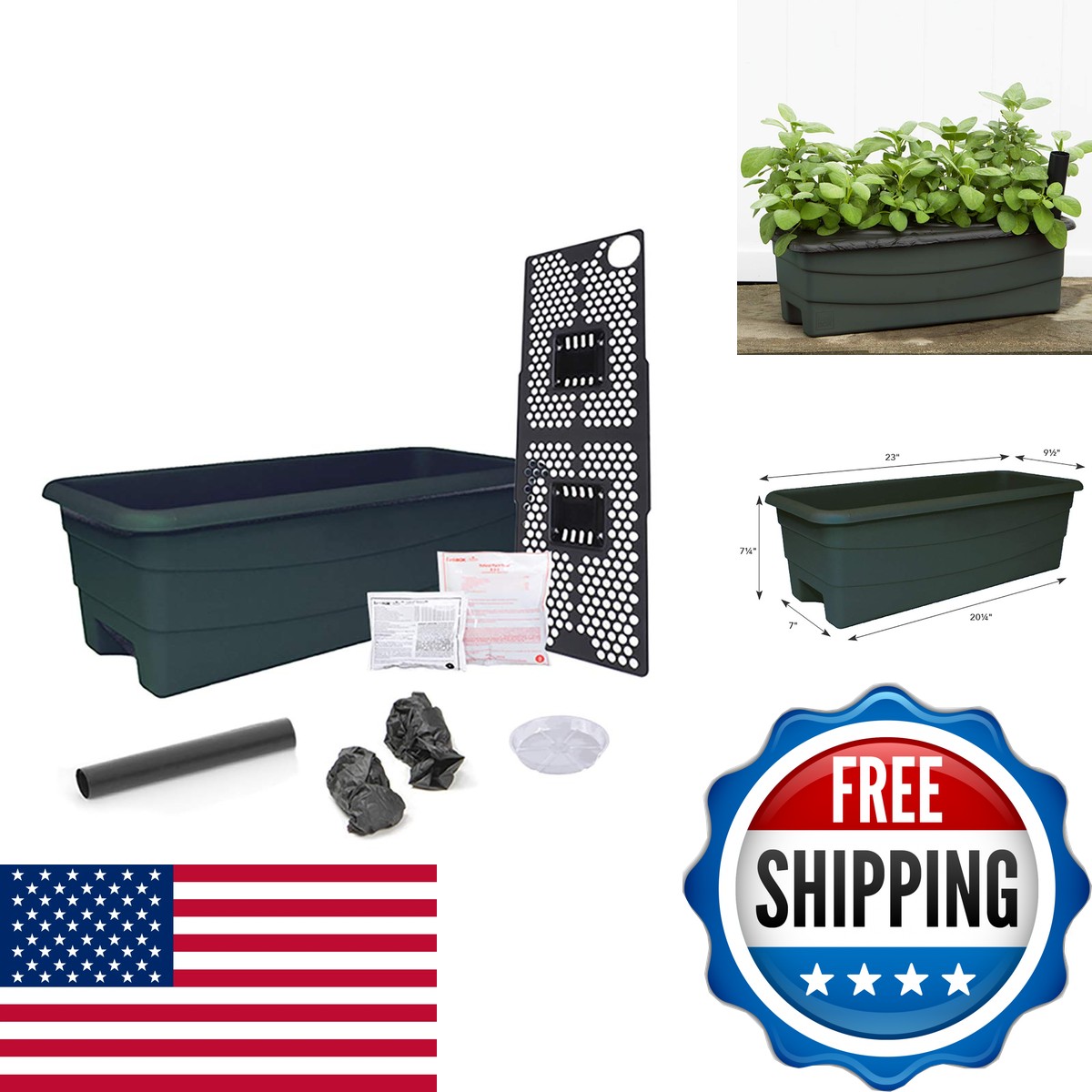 EarthBox Junior 80651 Organic Garden Kit, Green