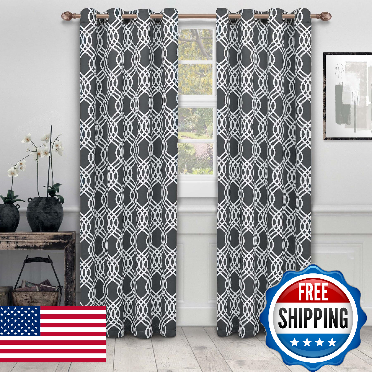 Superior Blackout Curtains Room Darkening Bedroom Drapes Kitchen Living Room
